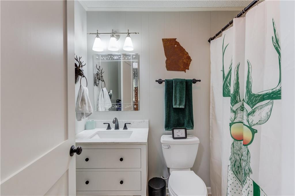 207 Boogers Hill Road Oxford, GA 30054 - Photo 22 of 39 a bathroom with a toilet sink and mirror