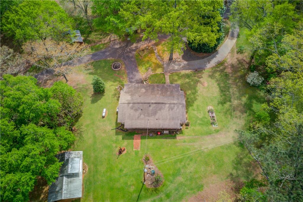 207 Boogers Hill Road Oxford, GA 30054 - Photo 6 of 39 an aerial view of a house with a yard