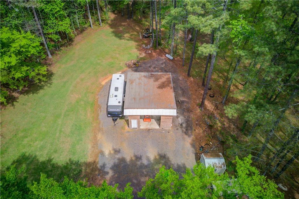 207 Boogers Hill Road Oxford, GA 30054 - Photo 8 of 39 an aerial view of a house with a yard