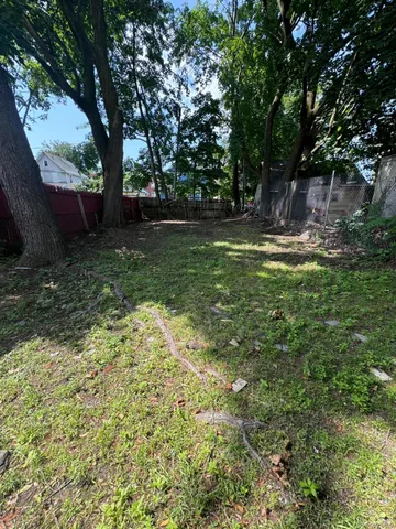 a view of outdoor space with a garden