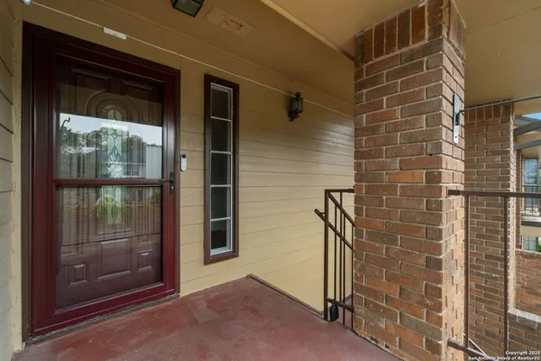 a view of balcony with staircase