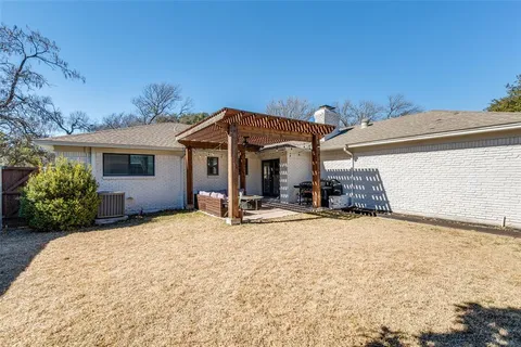 a backyard of a house