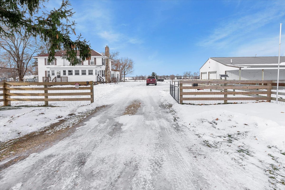 21626 Oak Grove Road Harvard, IL 60033 - Photo 26 of 34 a view of pool and snow on the road
