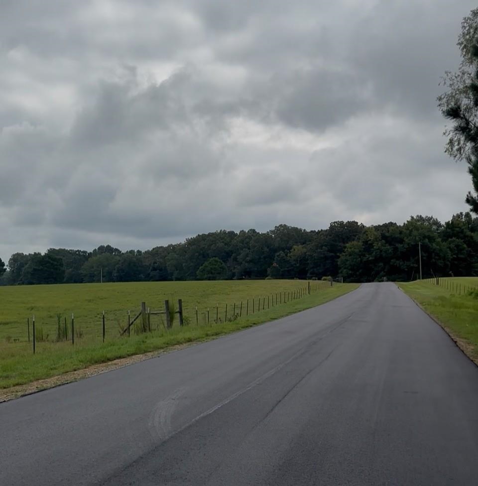 a view of an ocean and a city
