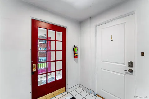 a view of front door