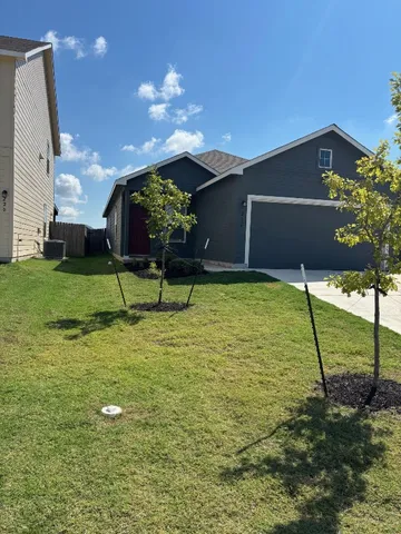 a backyard of a house