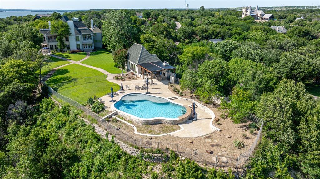 Tbd Boat Club Road Fort Worth, TX 76179 - Photo 2 of 40 Aerial View of pool, pool house and main house