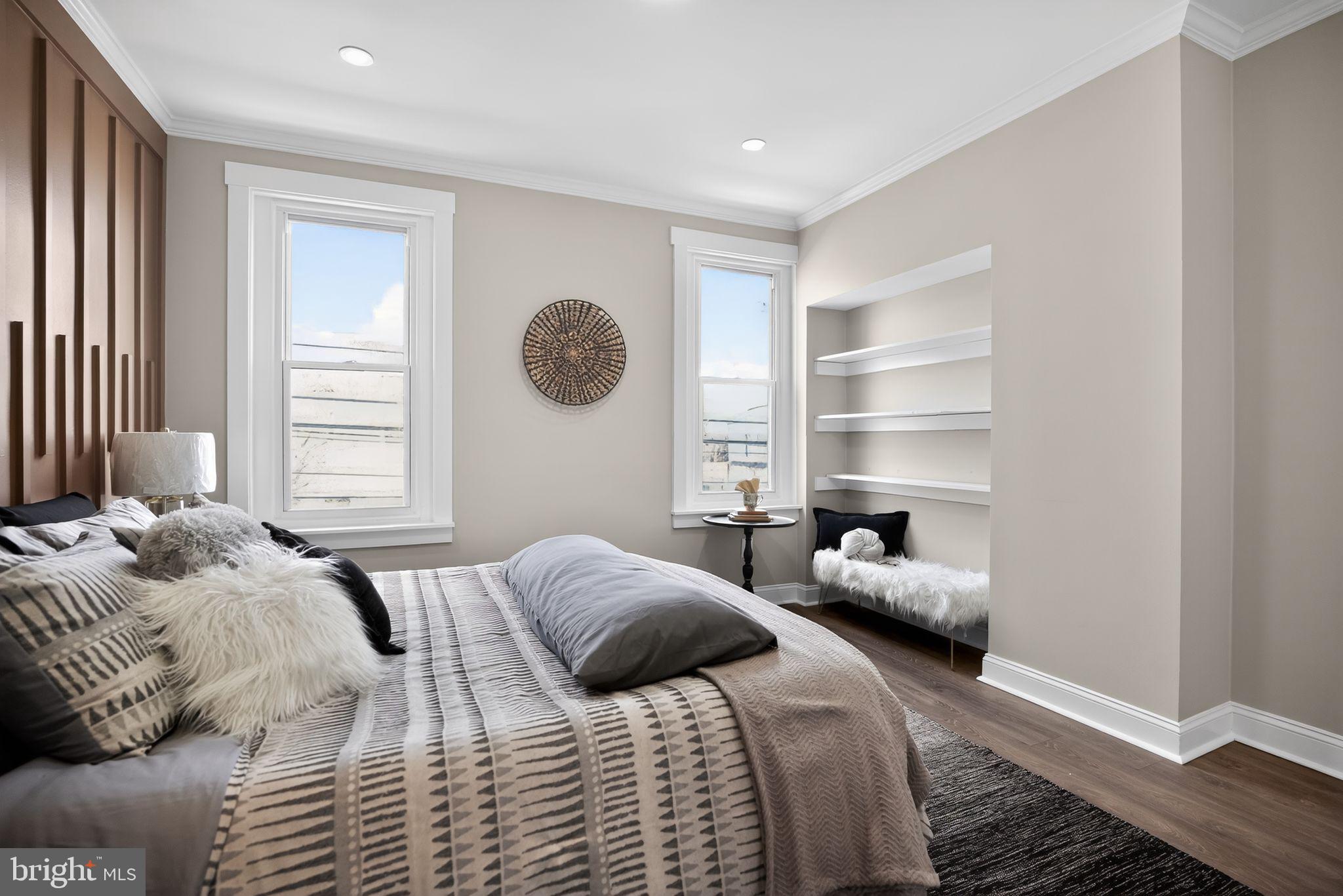 2014 Moore Street Philadelphia, PA 19145 - Photo 16 of 26 a bedroom with a bed and a window