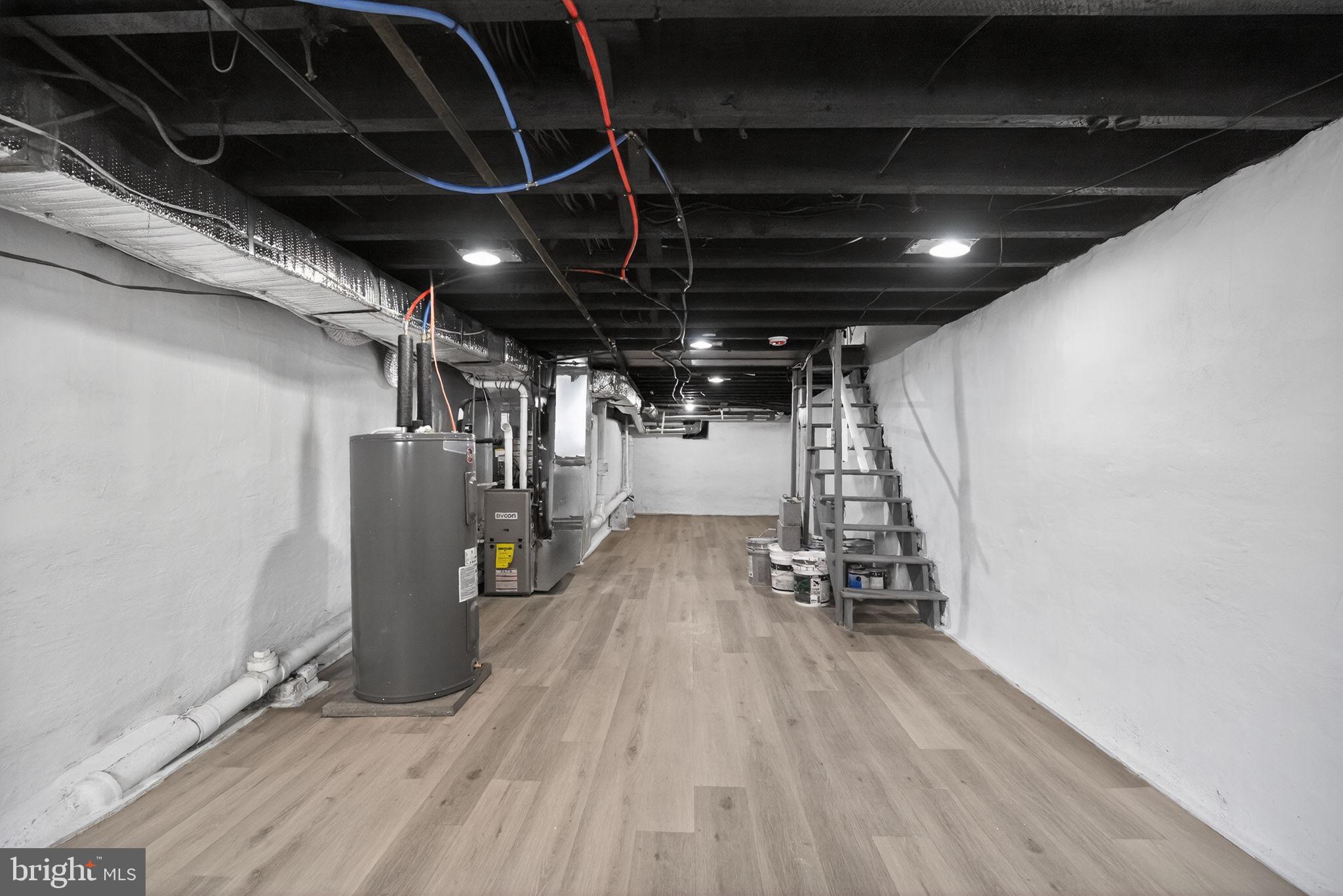 2014 Moore Street Philadelphia, PA 19145 - Photo 25 of 26 a view of water heater room with wooden floor
