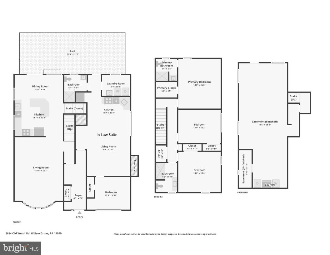 2614 Old Welsh Road Willow Grove, PA 19090 - Photo 47 of 47 a picture of a floor plan