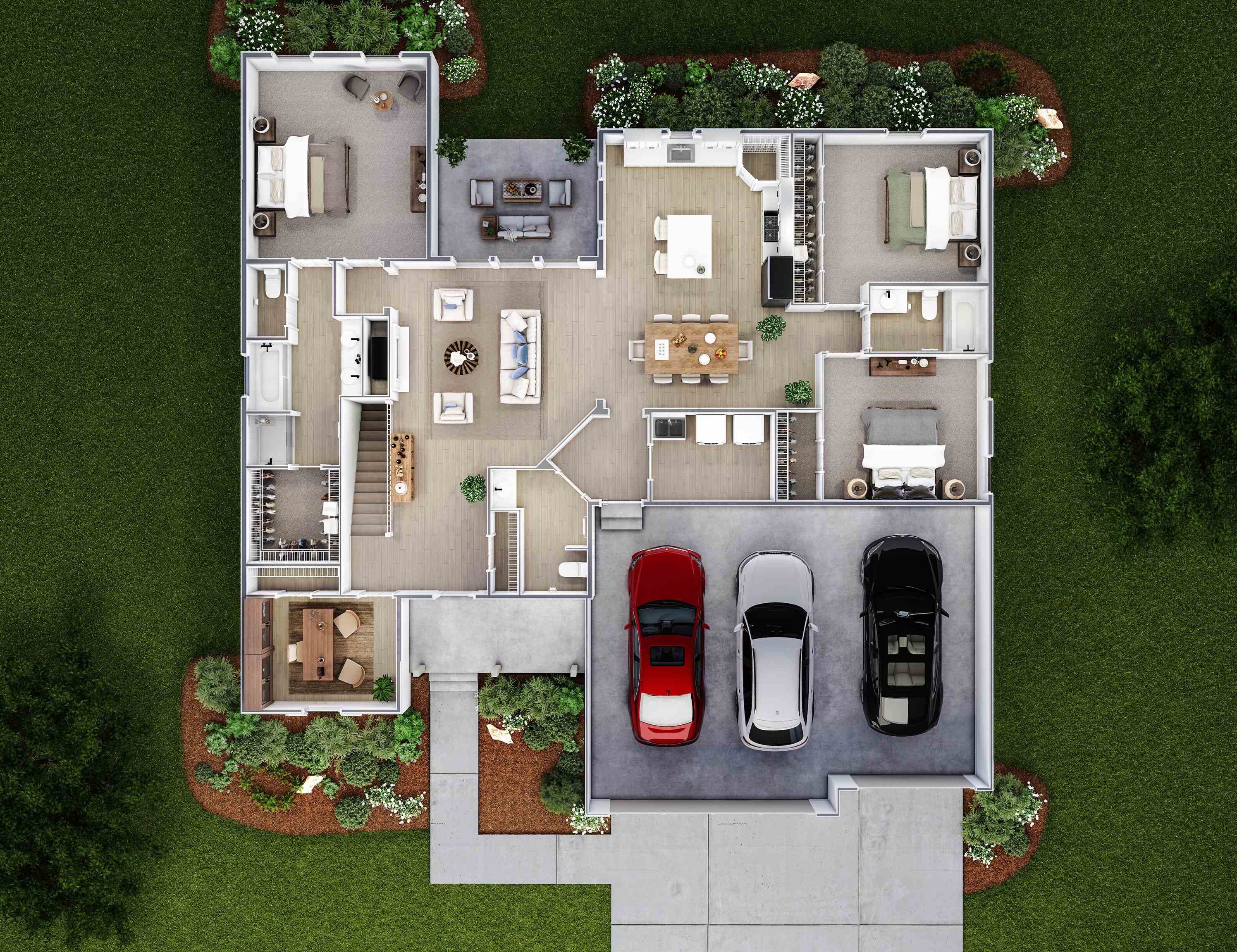 840 Kenai Court Roscoe, IL 61073 - Photo 2 of 2 an aerial view of residential houses with outdoor space and parking