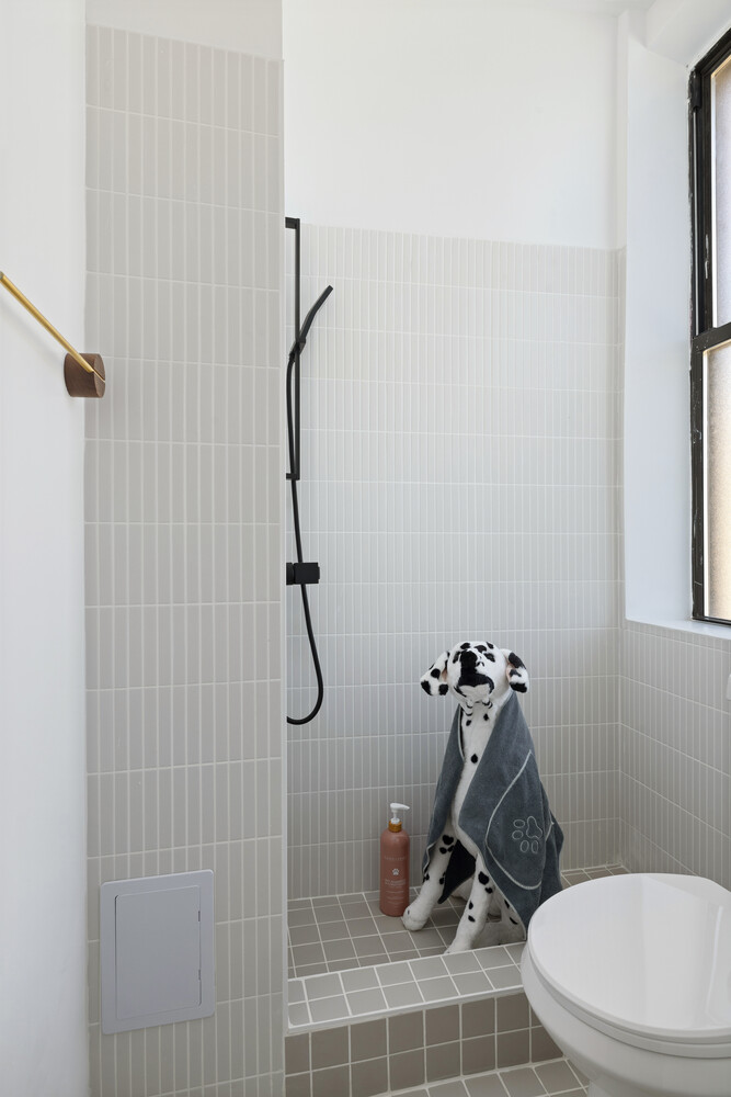 725 Riverside Drive, Unit 11A Manhattan, NY 10031 - Photo 19 of 21 a bathroom with a sink and a shower
