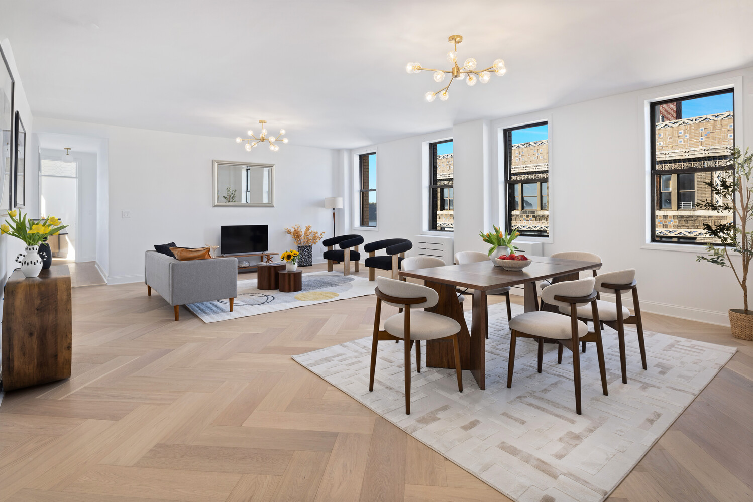 725 Riverside Drive, Unit 11A Manhattan, NY 10031 - Photo 2 of 21 a view of a dining room with furniture