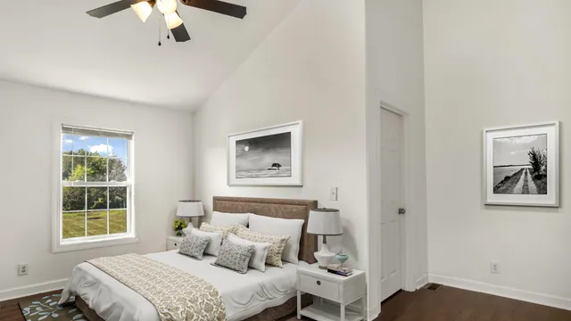 a view of wooden floor