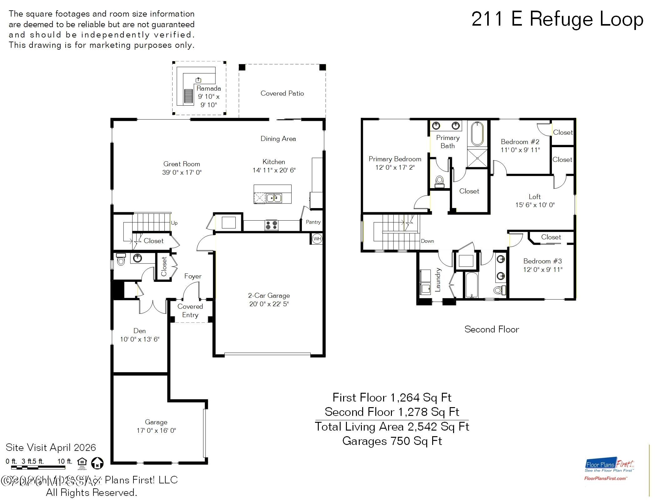 211 East Refuge Loop Vail, AZ 85641 - Photo 48 of 48 a picture of a floor plan