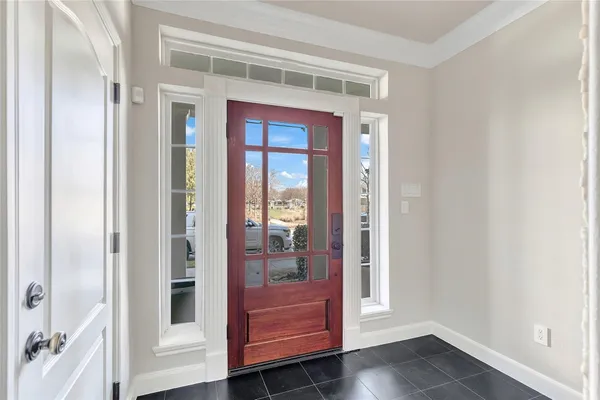 a view of an entryway door