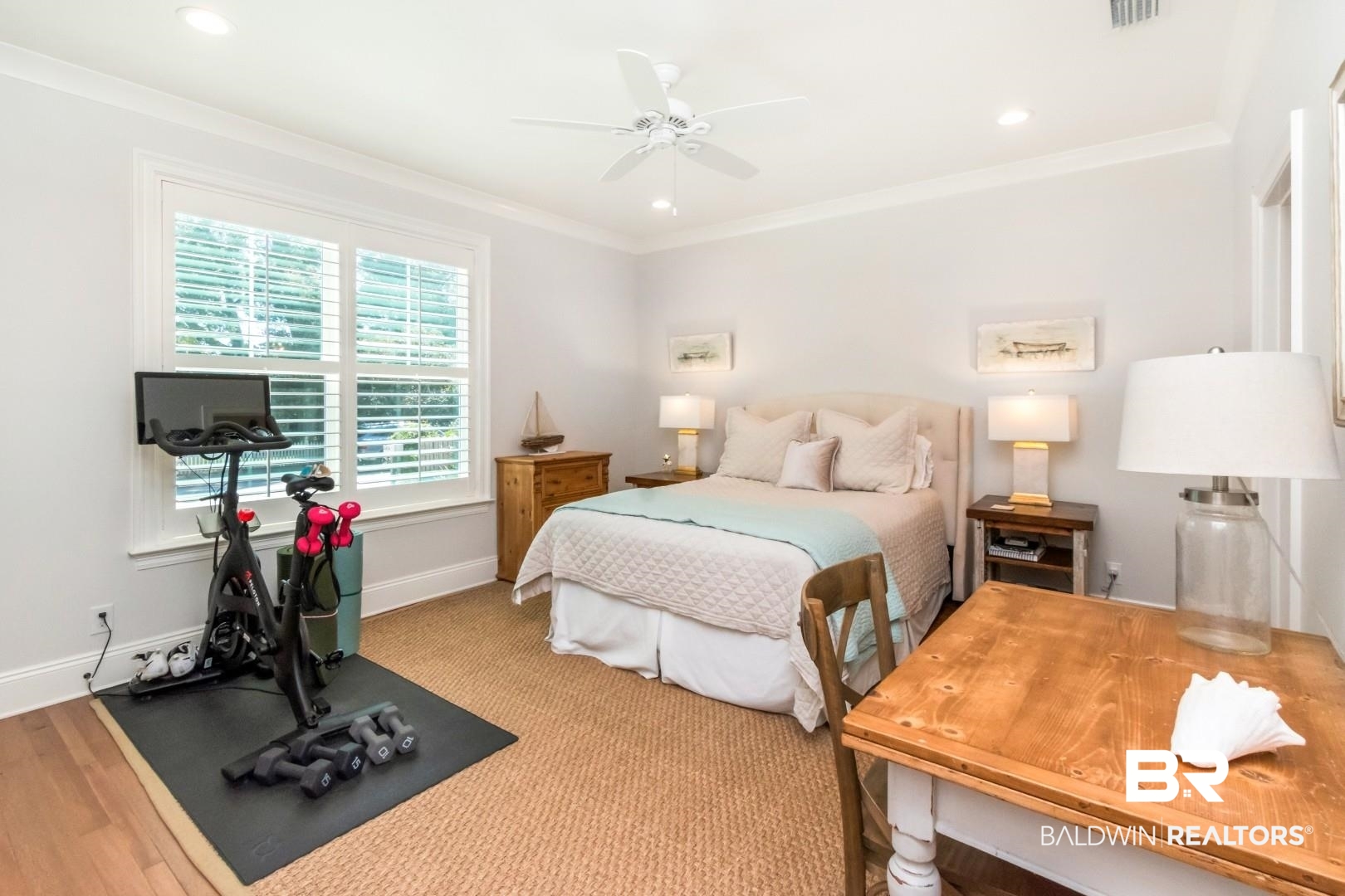 4404 Stein Street Mobile, AL 36608 - Photo 31 of 50 Carpeted bedroom with ornamental molding, recessed lighting, and ceiling fan