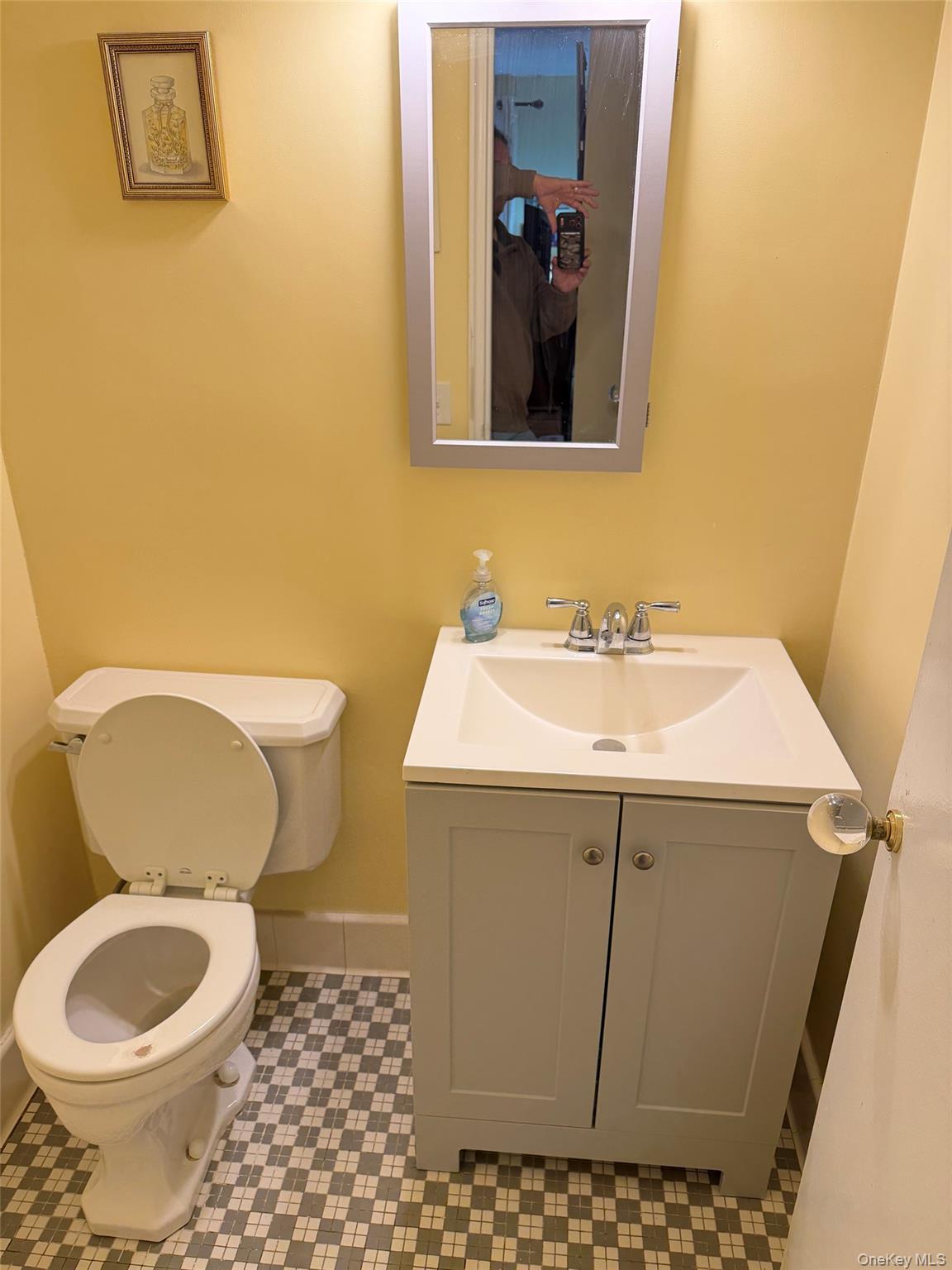 682 Tuckahoe Road, Unit 3D Yonkers, NY 10710 - Photo 9 of 18 a bathroom with a sink toilet and mirror