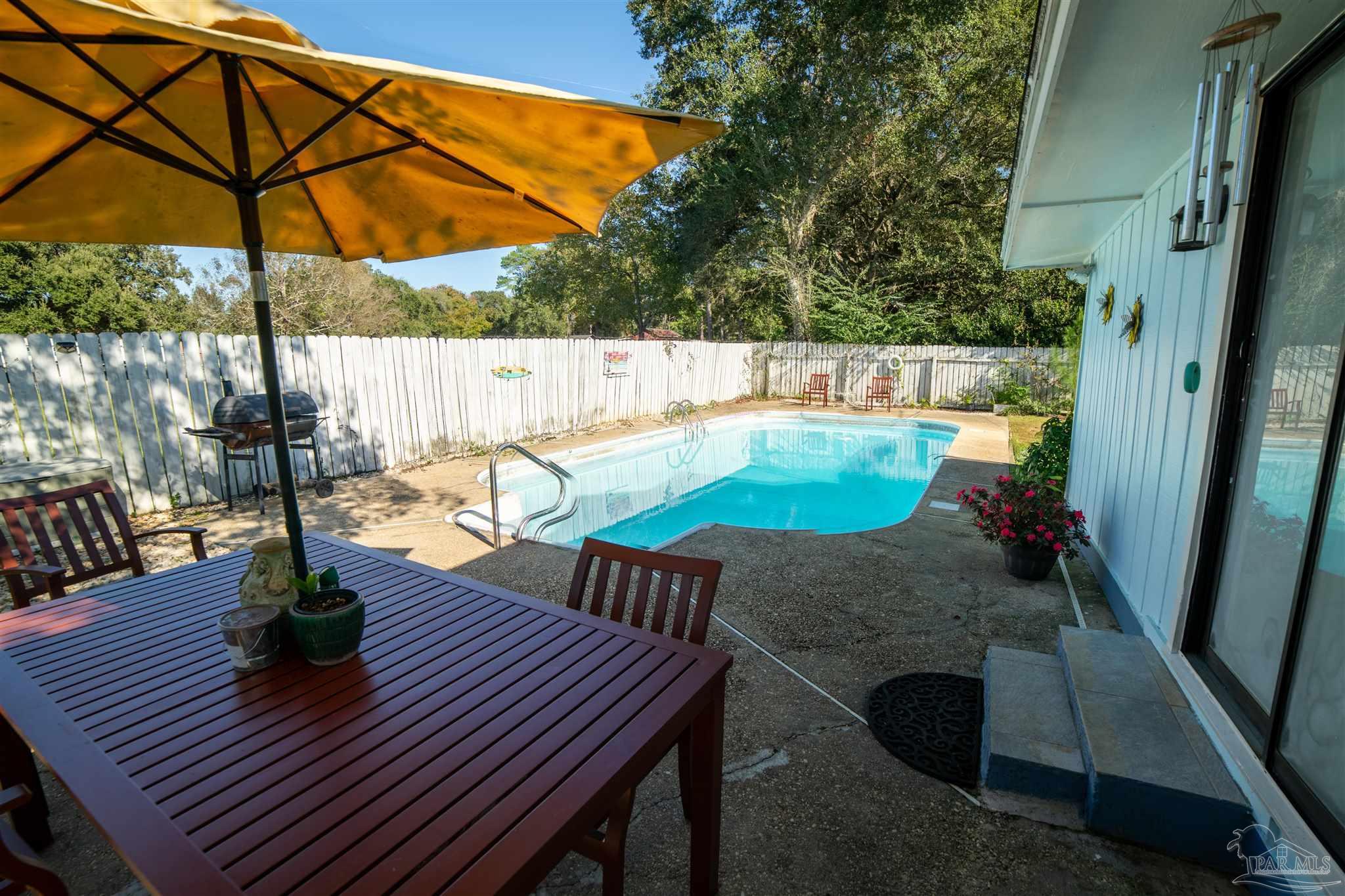 5750 Turkey Road Pensacola, FL 32526 - Photo 19 of 22 swimming pool view with a seating space