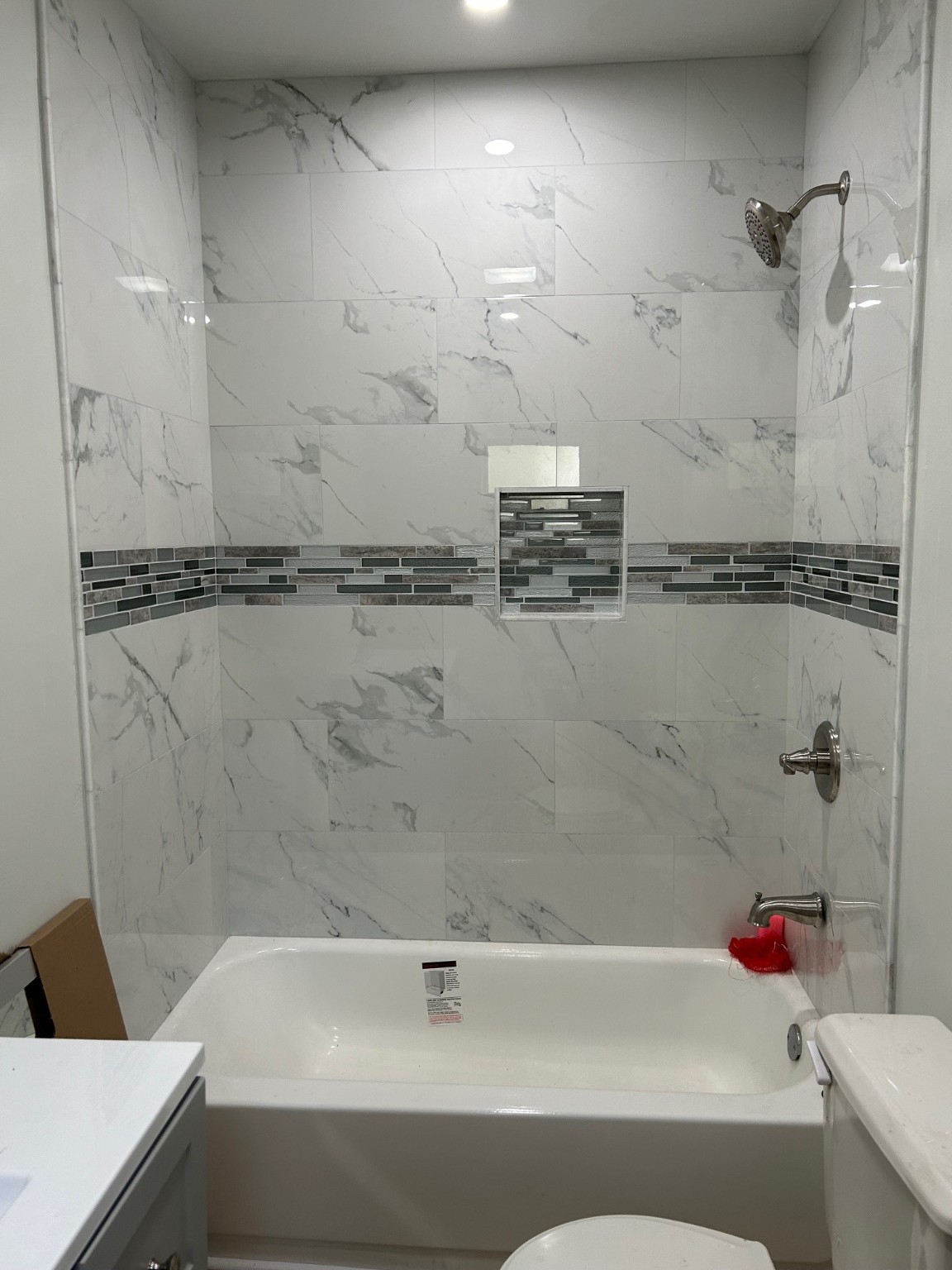 327 Bayou Road Danbury, TX 77534 - Photo 7 of 15 a bathroom with a bathtub and shower