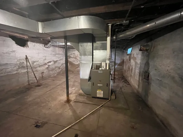 a view of a water heater room