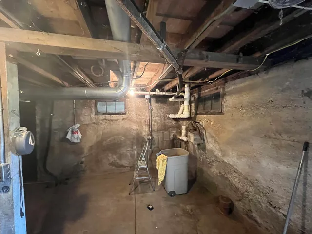 a room with storage and utility