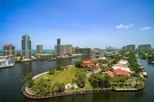 a view of a city with tall buildings
