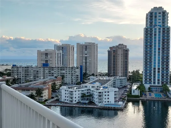 a view of city and a lake