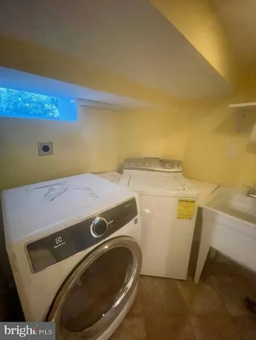 a view of a hallway with a chair