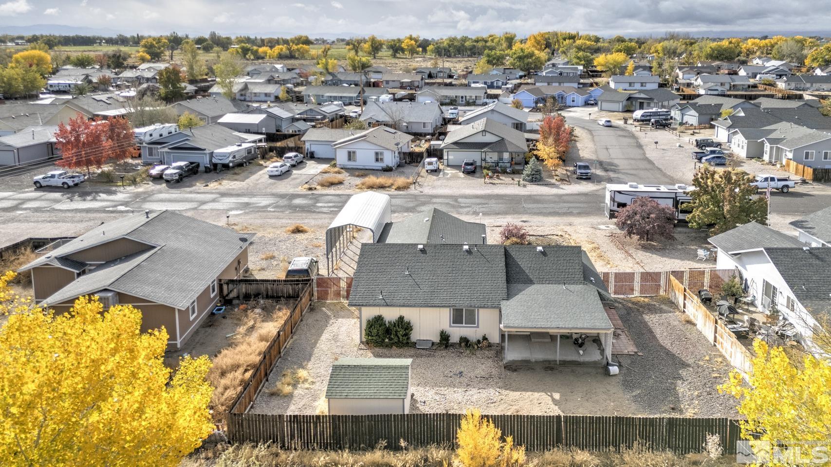 1300 Lattin Road Fallon, NV 89406 - Photo 21 of 26 an aerial view of residential houses with outdoor space