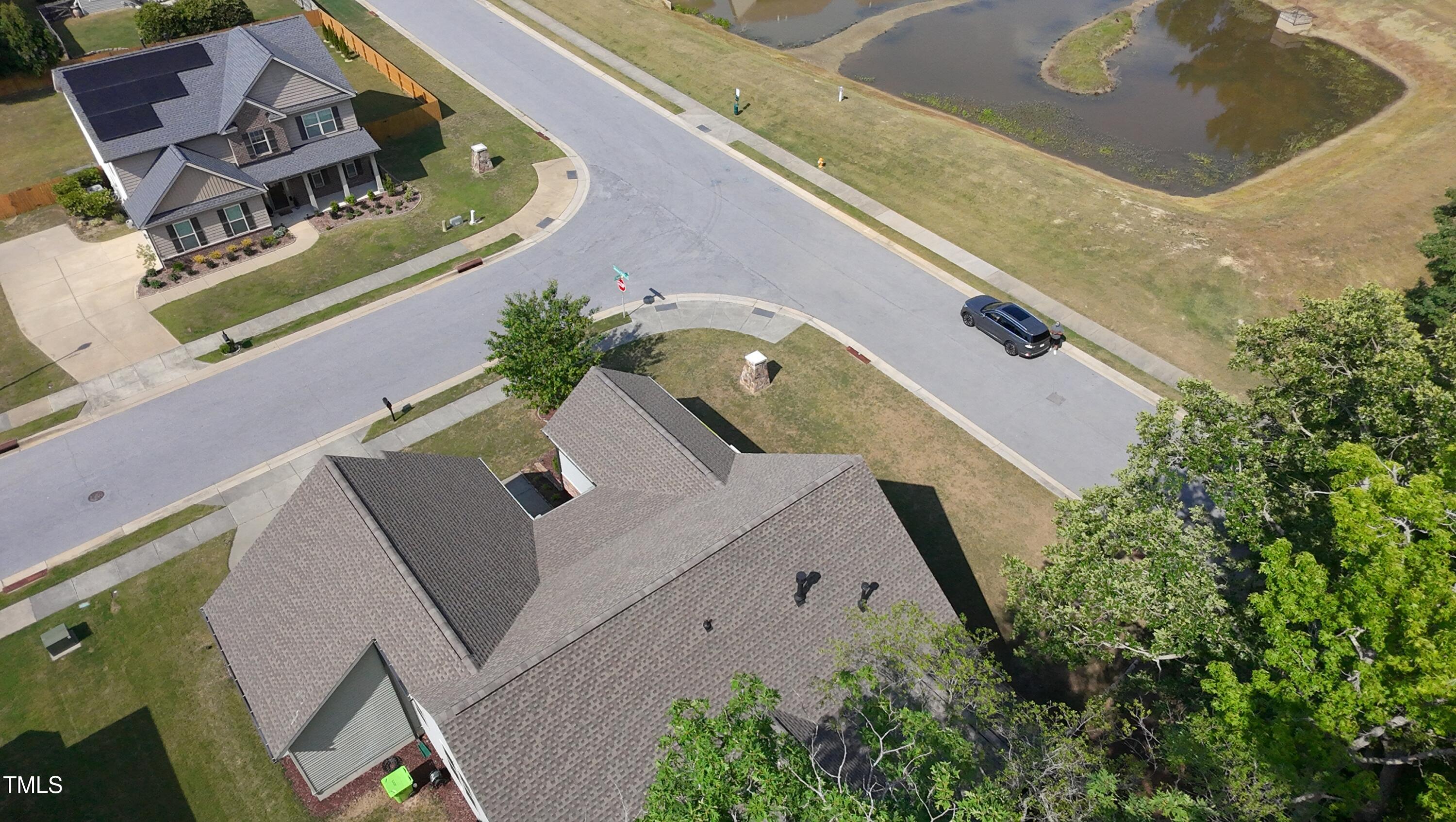 7660 Channery Way Raleigh, NC 27616 - Photo 42 of 42 an aerial view of a house with a yard