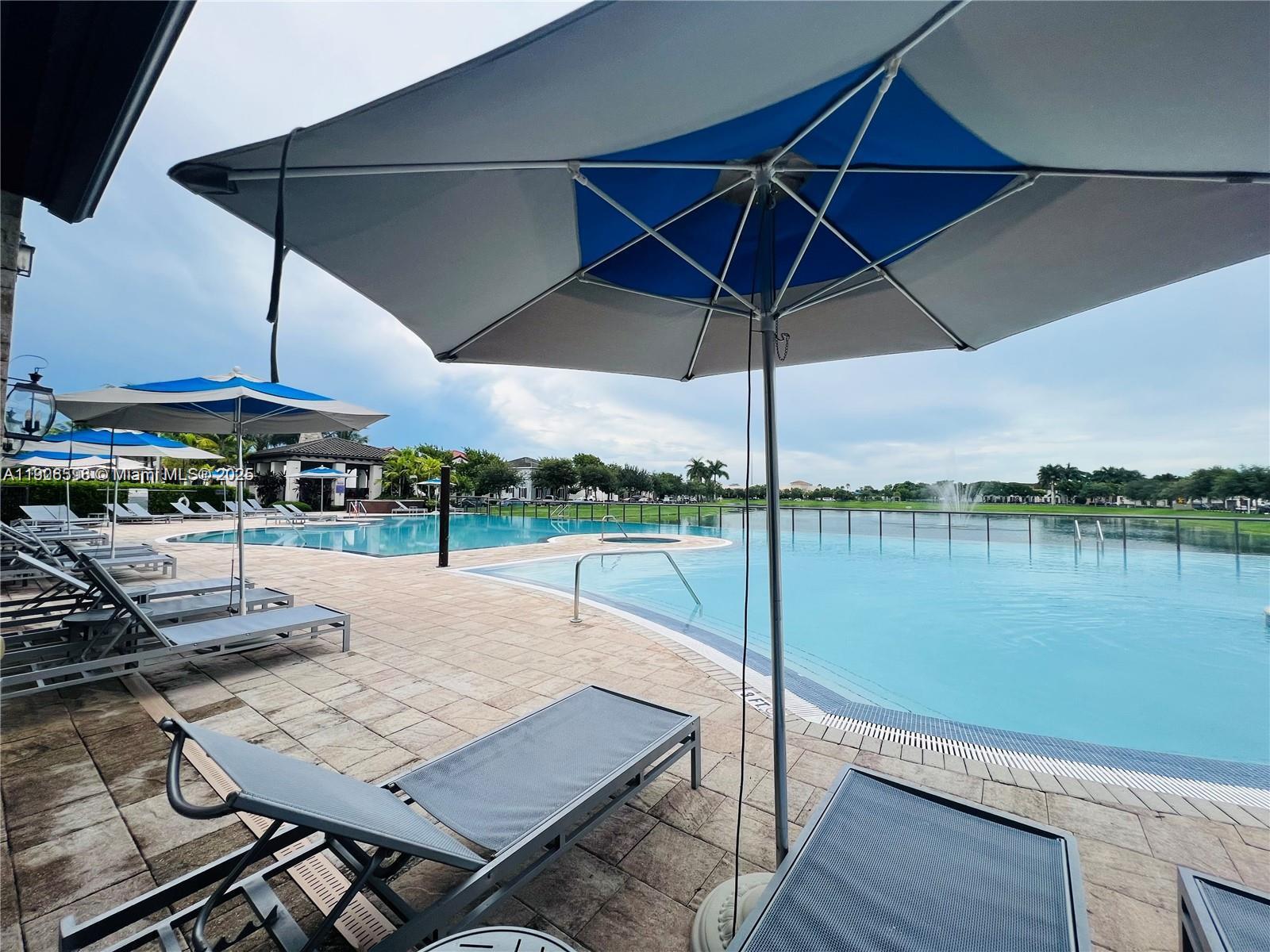 16946 Southwest 90th Terrace Circle Miami, FL 33196 - Photo 35 of 36 swimming pool view with a seating space