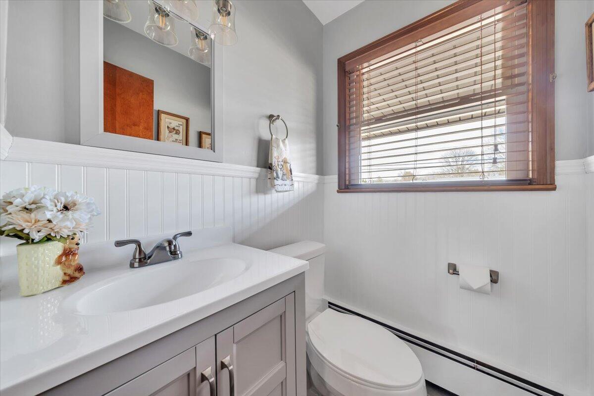 517 Boxley Road Roanoke, VA 24019 - Photo 30 of 76 a bathroom with a sink a toilet and a window