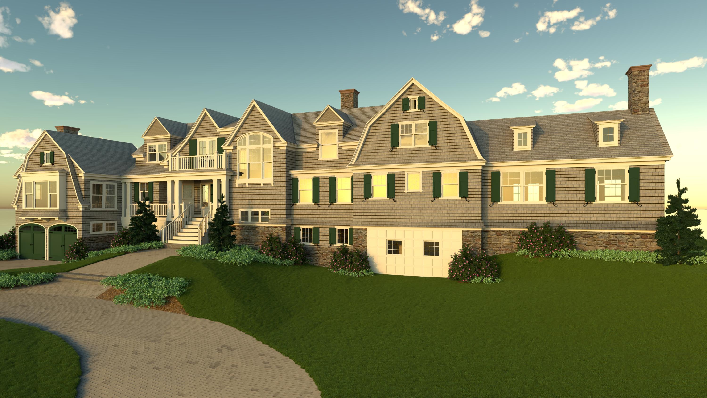 103 Marshall Point Road Kennebunkport, ME 04046 - Photo 13 of 36 Front Elevation Rendering 6