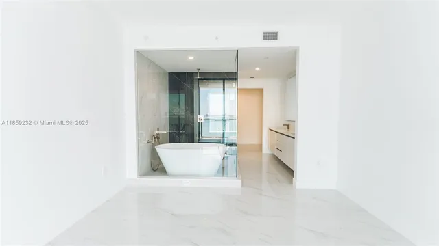 a view of an empty room