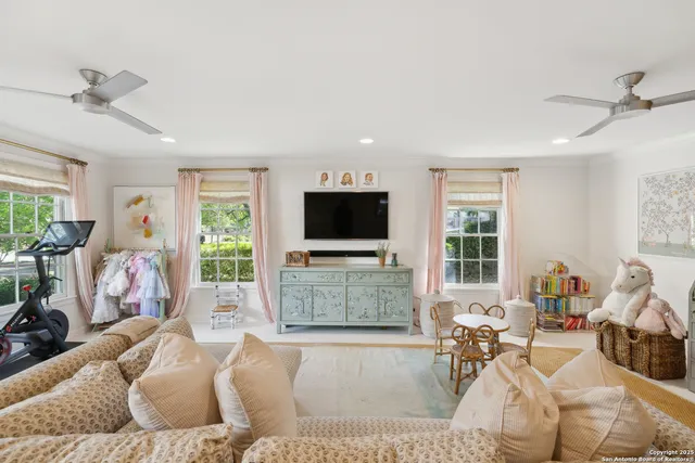 a view of a green yard