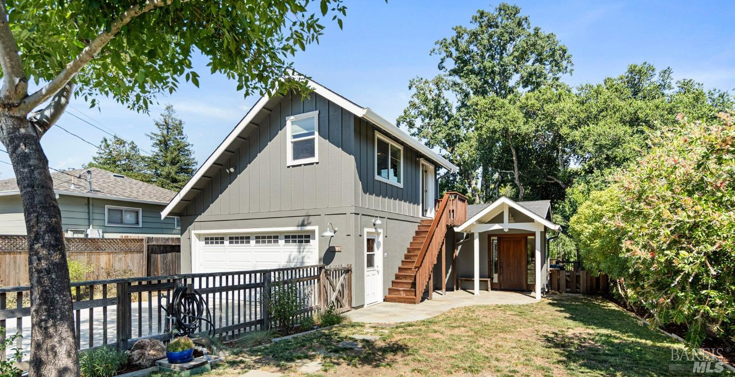 Welcome to 366 Butterfield!  Set far back from the street with an expansive front yard area, serene creekside decks and patios in back surrounded by an abundance of lush trees, an updated 4 bedroom 2 bath main house on one level with a legal ADU above the garage.  This one checks all the boxes!