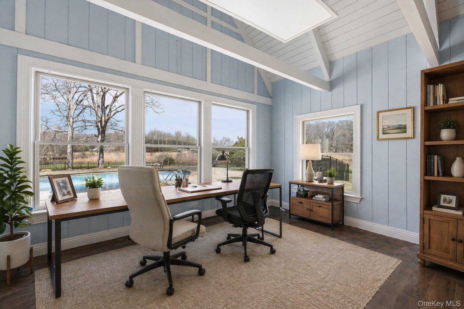 235 Centre Island Road Centre Island, NY 11771 - Photo 13 of 32 a view of a livingroom with workspace and a window