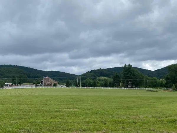 a view of a green field