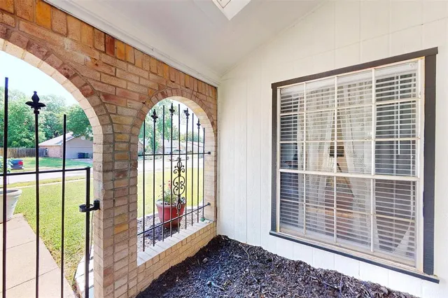 a view of wooden fence