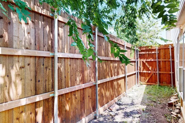 a large kitchen with cabinets