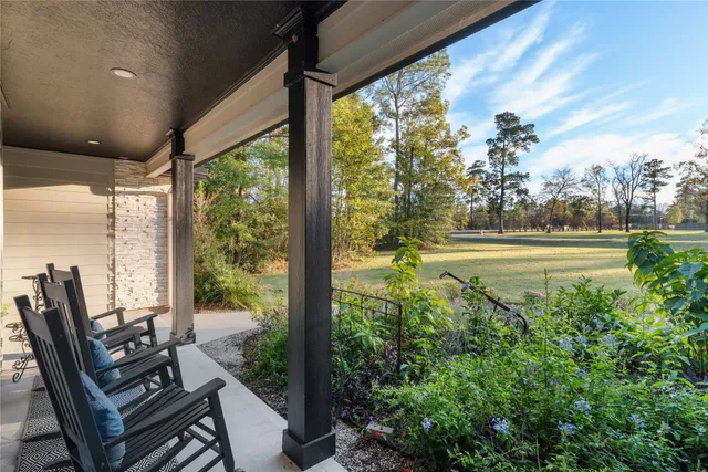 a view of a city from a balcony