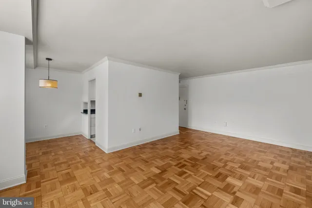 a view of an empty room