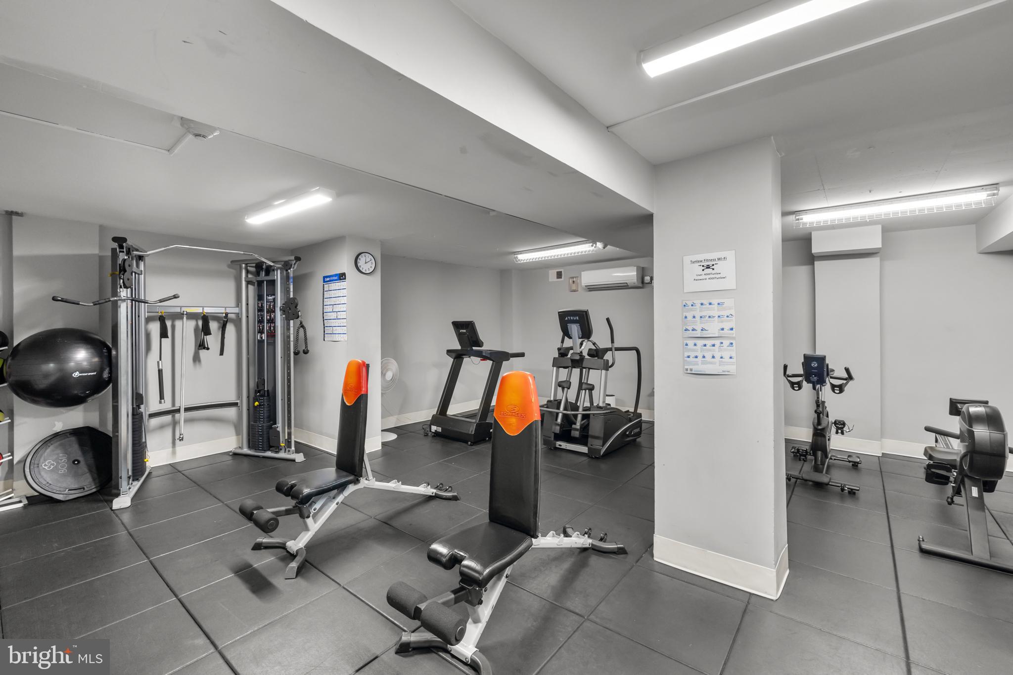 4000 Tunlaw Road Northwest, Unit 220 Washington, DC 20007 - Photo 24 of 33 a view of a room with gym equipment