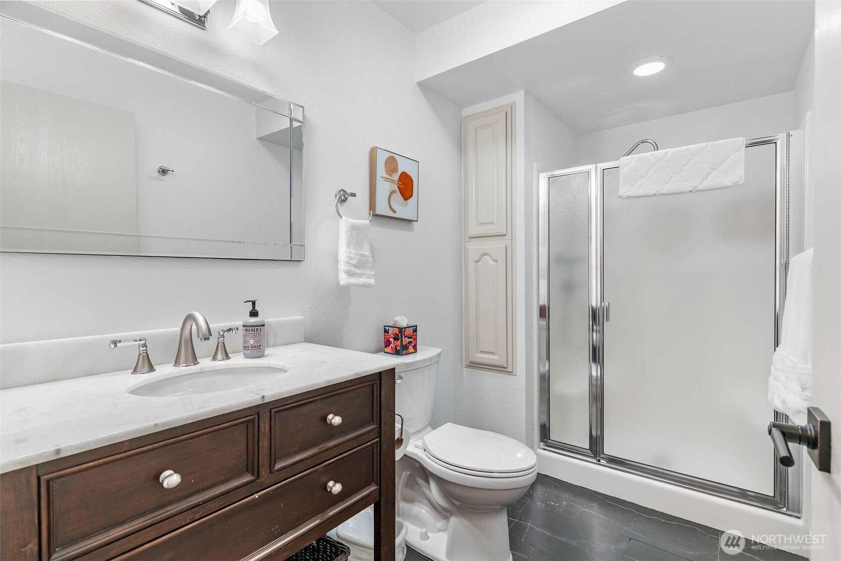 32 Midland Road Brewster, WA 98812 - Photo 16 of 40 a bathroom with a sink a toilet and shower