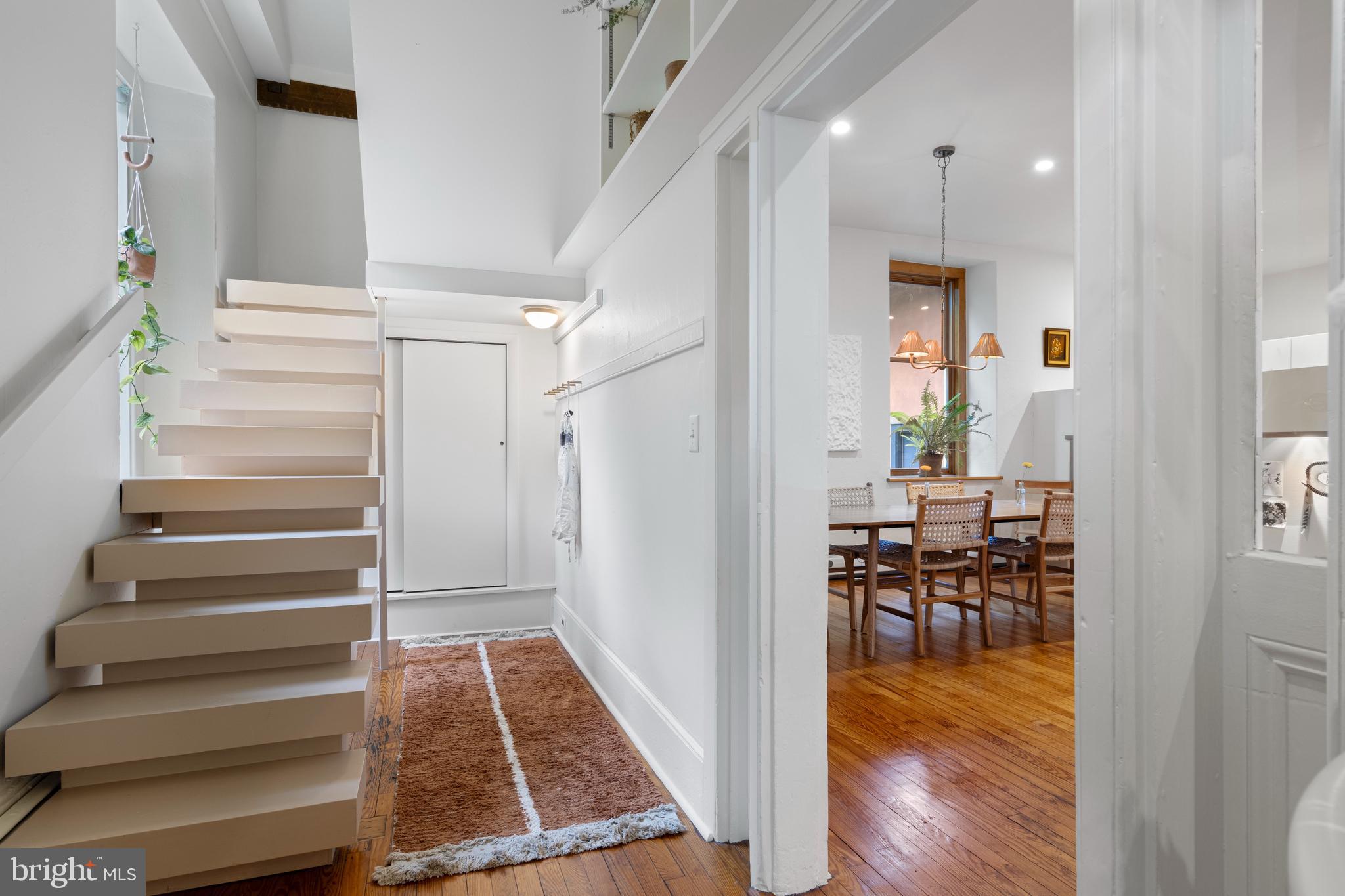1420 Little Conestoga Road Glenmoore, PA 19343 - Photo 11 of 51 a view of entryway and dining room and wooden floor
