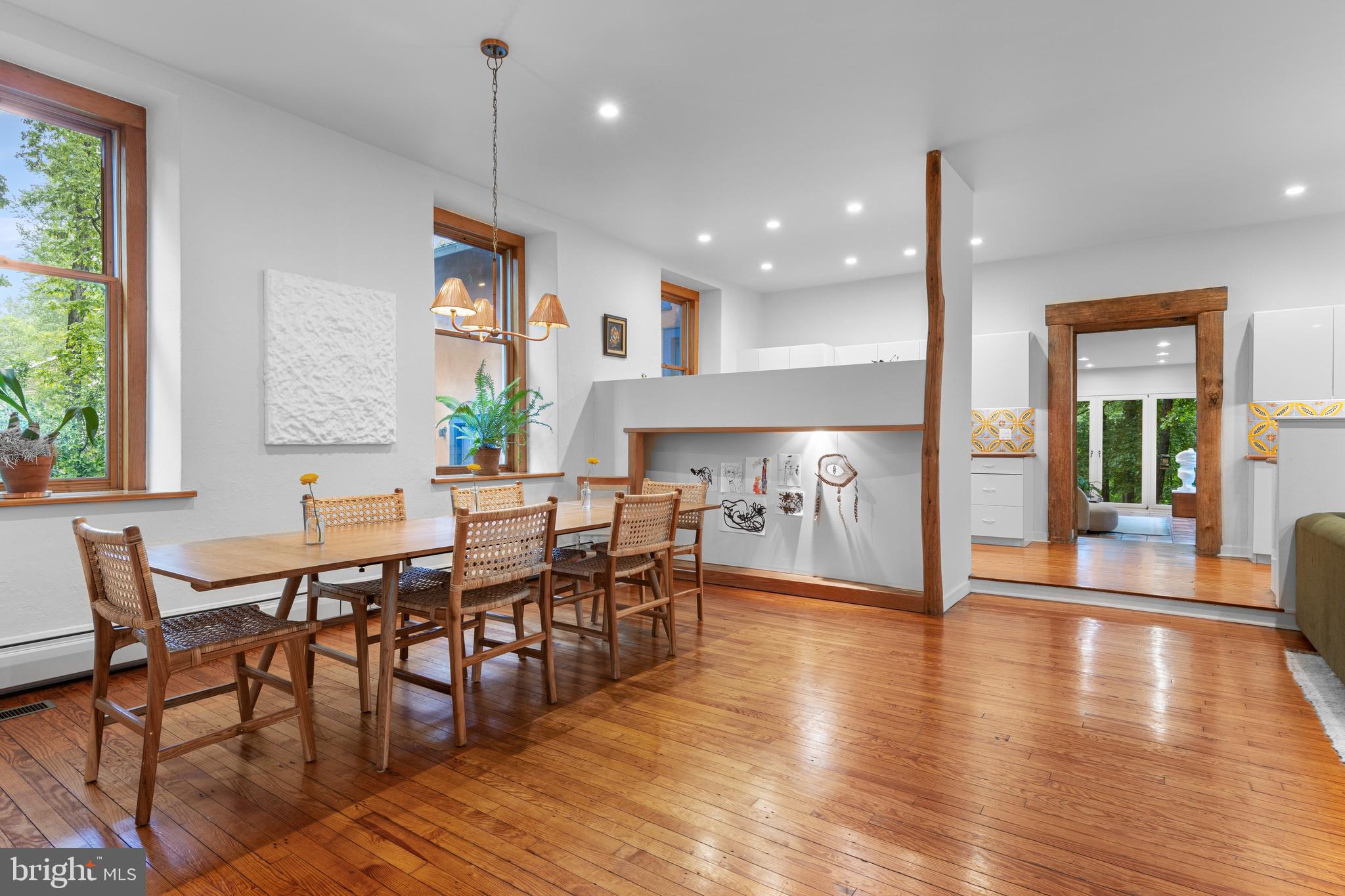 1420 Little Conestoga Road Glenmoore, PA 19343 - Photo 49 of 51 a view of a a dining room with furniture window and wooden floor