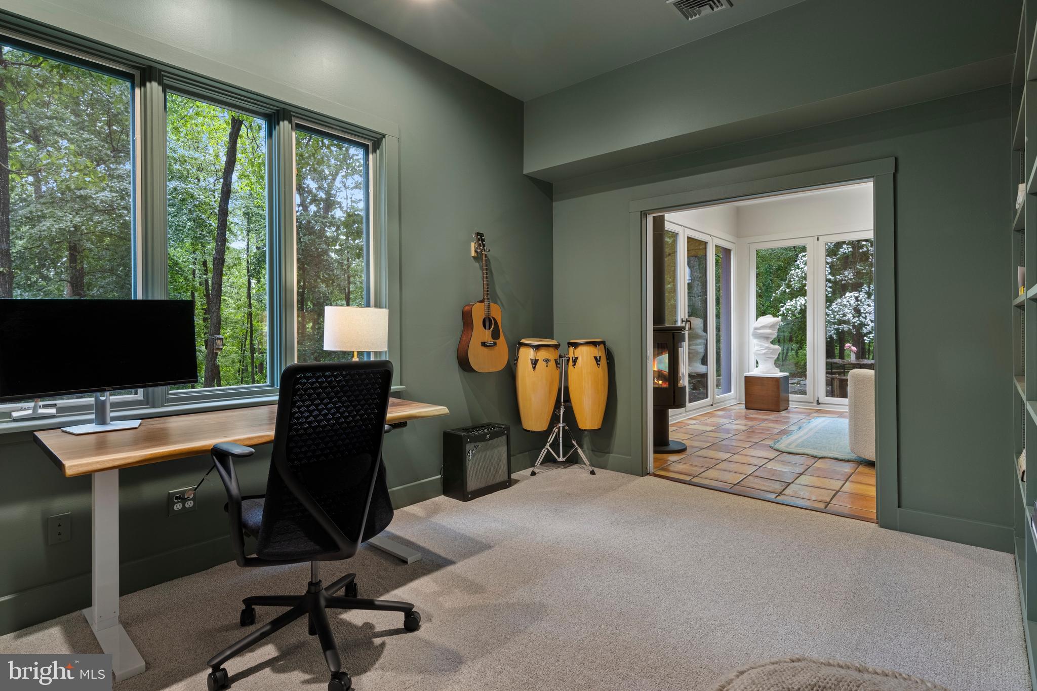 1420 Little Conestoga Road Glenmoore, PA 19343 - Photo 20 of 51 a view of a workspace with furniture and a window