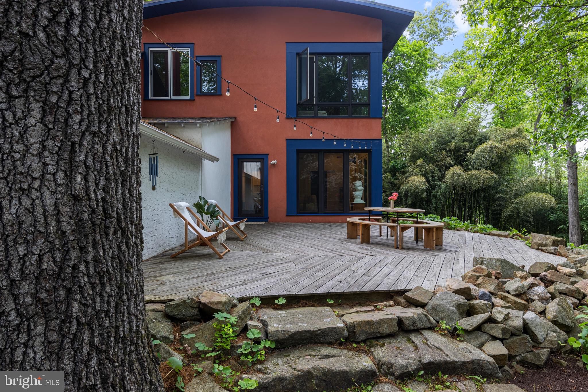 1420 Little Conestoga Road Glenmoore, PA 19343 - Photo 6 of 51 a view of backyard with seating space and trees in the background