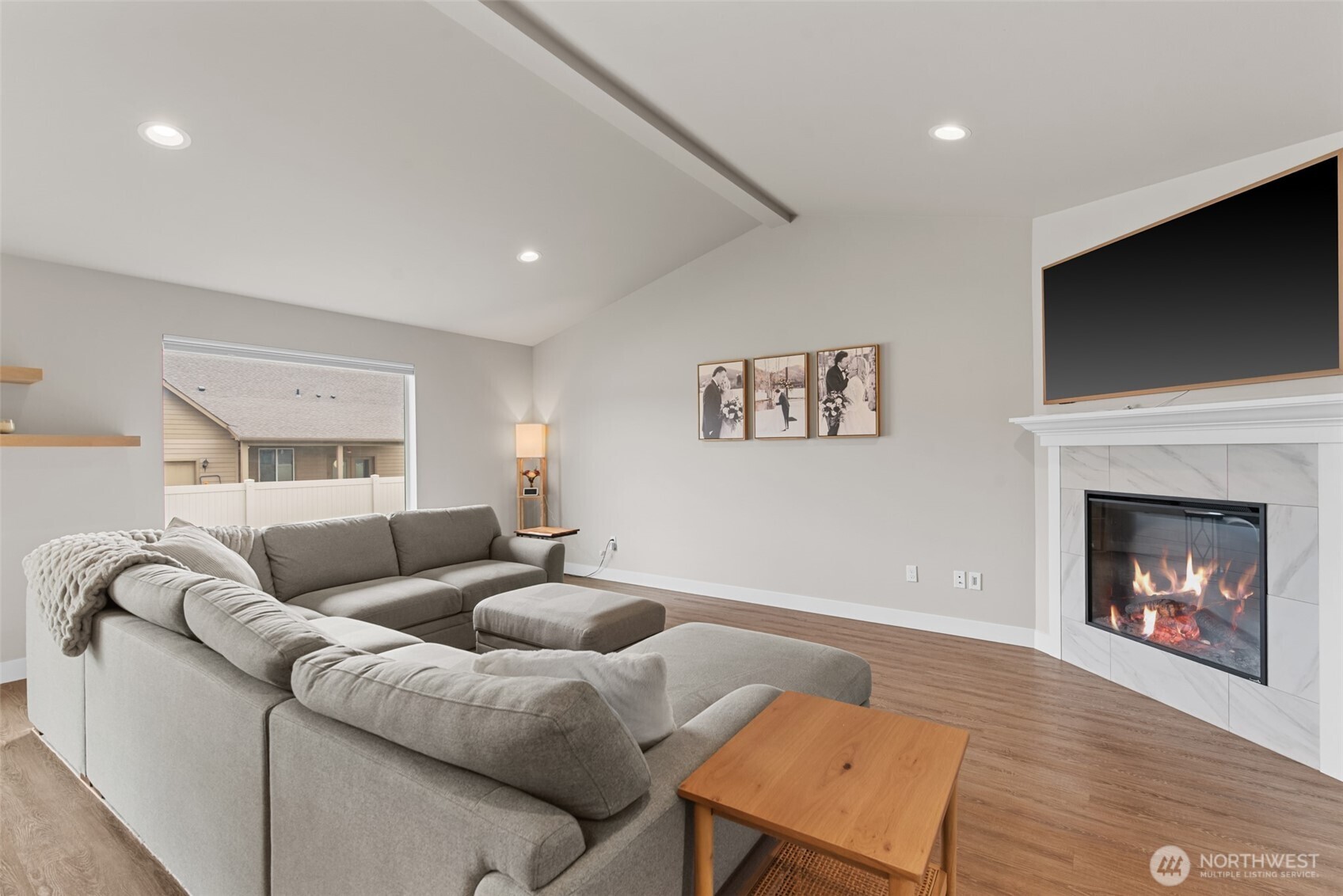 282 Emma Drive Wenatchee, WA 98801 - Photo 8 of 38 a living room with furniture and a fireplace
